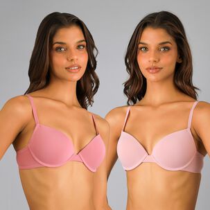 Pack 2x Sosten Balconet Push Up Flores Mujer 25634-273